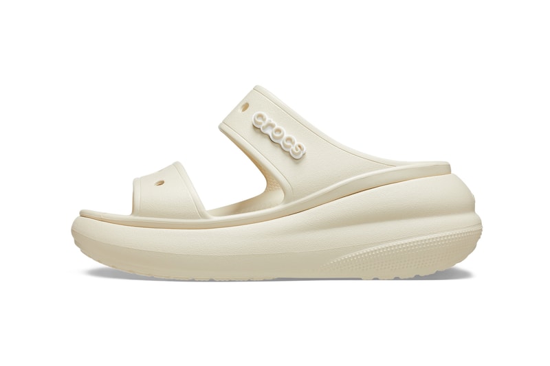 Crocs Crush Sandal Release black white purple chunky 