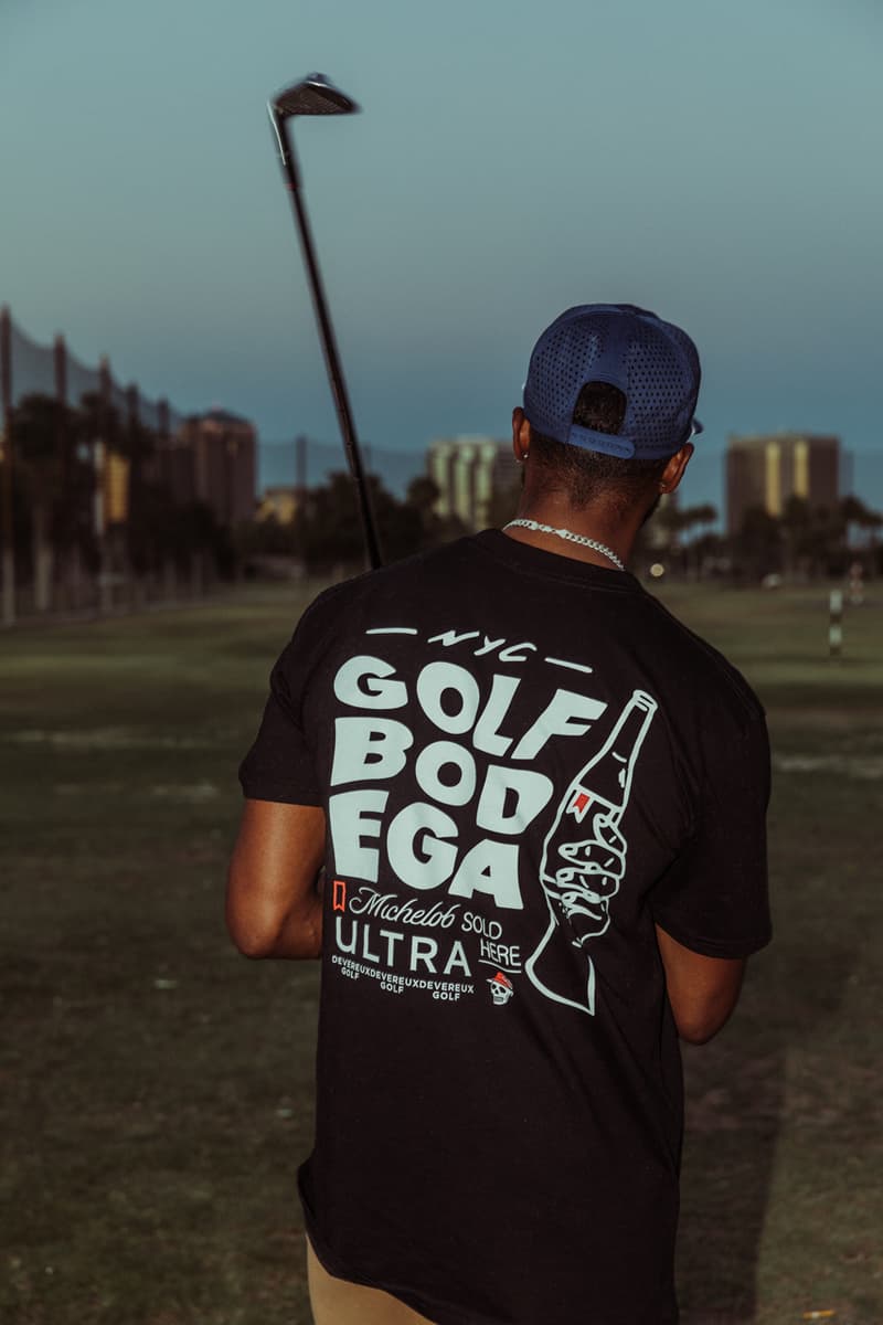 Michelob Ultra Organic Seltzer HYPEGOLF Clubhouse SoHo Michelob Ultra x Devereux Collection Apparel Accessories RADAMIZ Alex Corporan Andrew Singh Corey Townes DJ