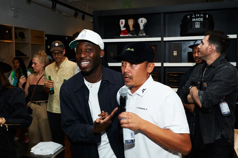 J. Lindeberg High Summer Collection Golf Apparel Launch Party HYPEGOLF Clubhouse 27 Mercer Street Trackman Simulator Five Iron Golf 