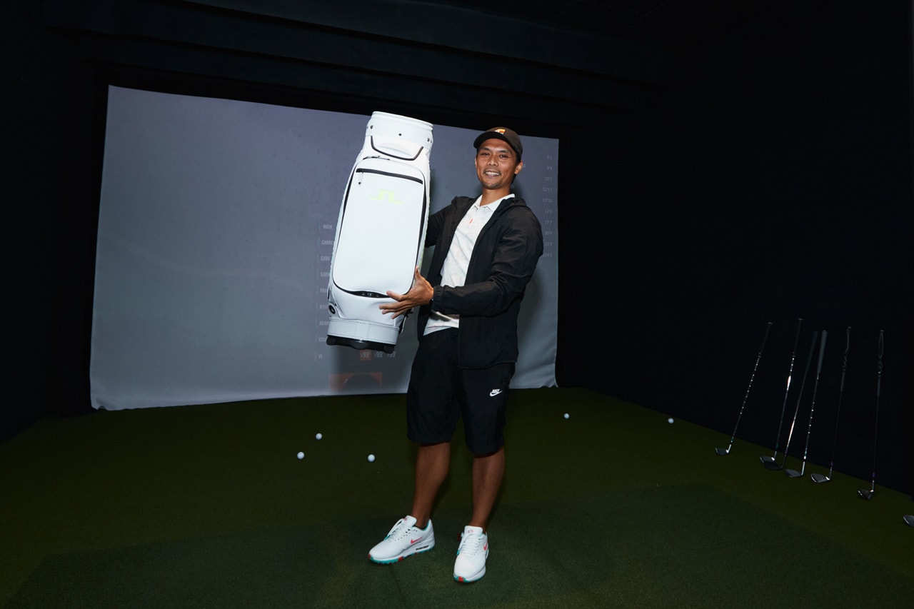 J. Lindeberg High Summer Collection Golf Apparel Launch Party HYPEGOLF Clubhouse 27 Mercer Street Trackman Simulator Five Iron Golf 