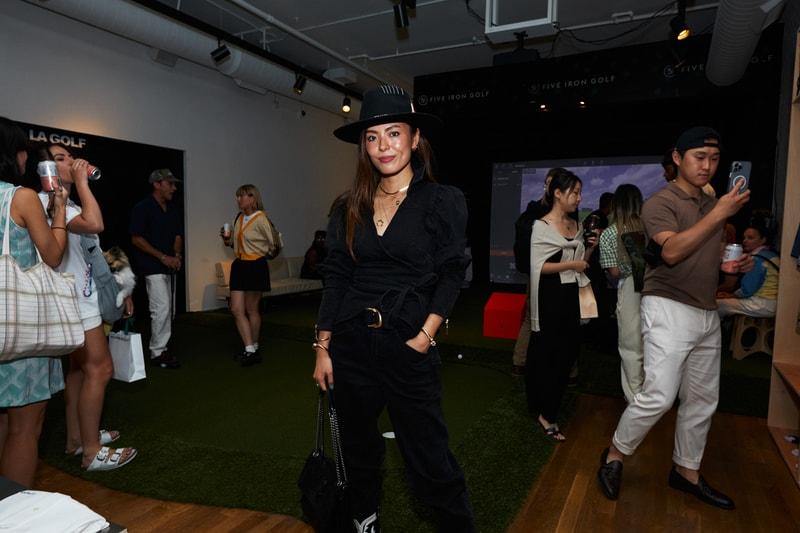 J. Lindeberg High Summer Collection Golf Apparel Launch Party HYPEGOLF Clubhouse 27 Mercer Street Trackman Simulator Five Iron Golf 