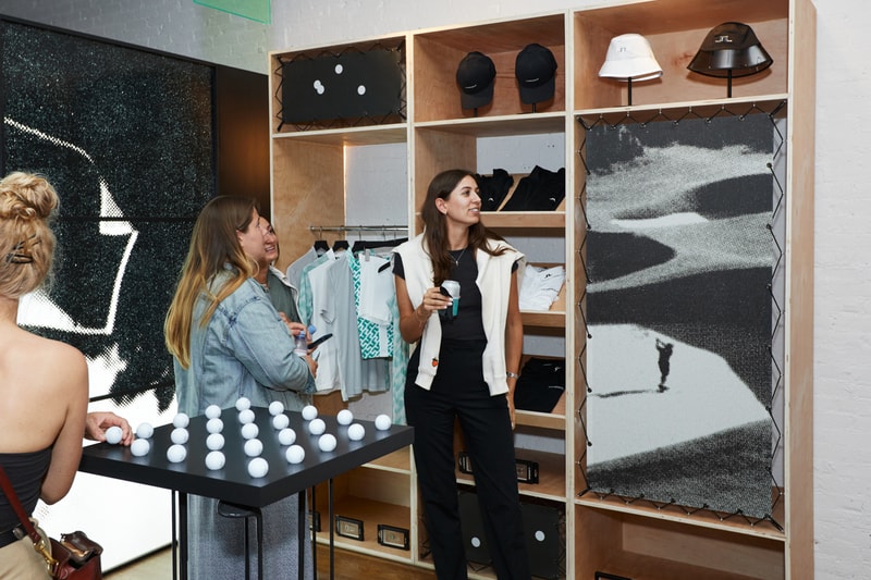 J. Lindeberg High Summer Collection Golf Apparel Launch Party HYPEGOLF Clubhouse 27 Mercer Street Trackman Simulator Five Iron Golf 