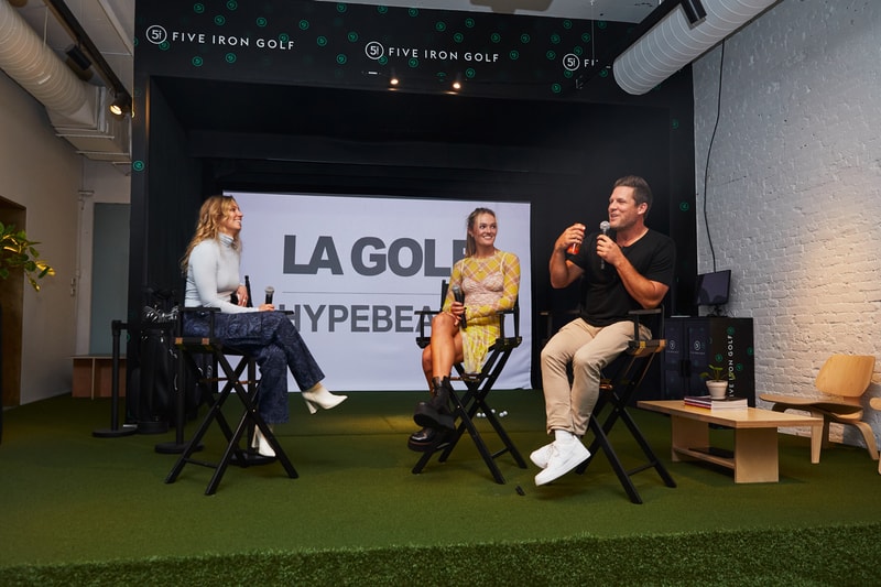 LA Golf HYPEGOLF Clubhouse Launch Party Panel Discussion Professional Golfer Paris Hilinski Creative Director Hoodie Capsule Apparel Collection All-Carbon Putter Shaft 