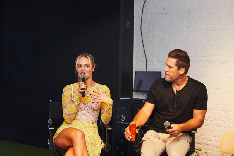 LA Golf HYPEGOLF Clubhouse Launch Party Panel Discussion Professional Golfer Paris Hilinski Creative Director Hoodie Capsule Apparel Collection All-Carbon Putter Shaft 