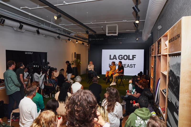 LA Golf HYPEGOLF Clubhouse Launch Party Panel Discussion Professional Golfer Paris Hilinski Creative Director Hoodie Capsule Apparel Collection All-Carbon Putter Shaft