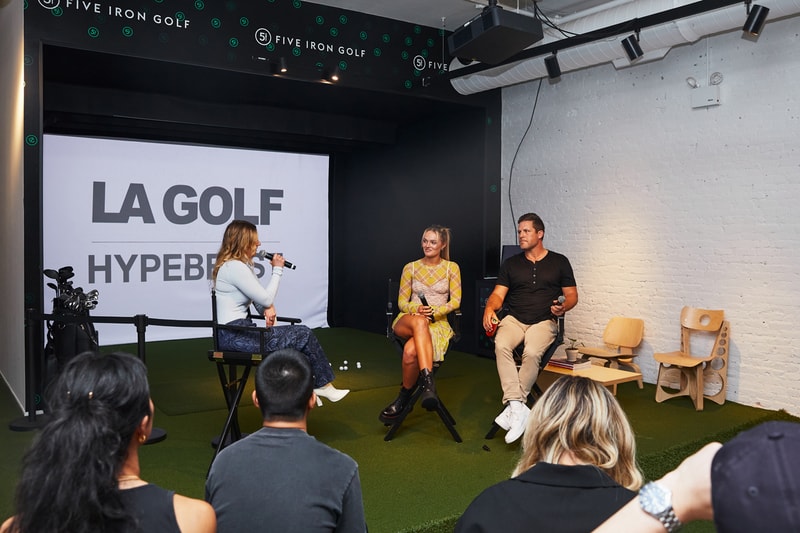 LA Golf HYPEGOLF Clubhouse Launch Party Panel Discussion Professional Golfer Paris Hilinski Creative Director Hoodie Capsule Apparel Collection All-Carbon Putter Shaft 