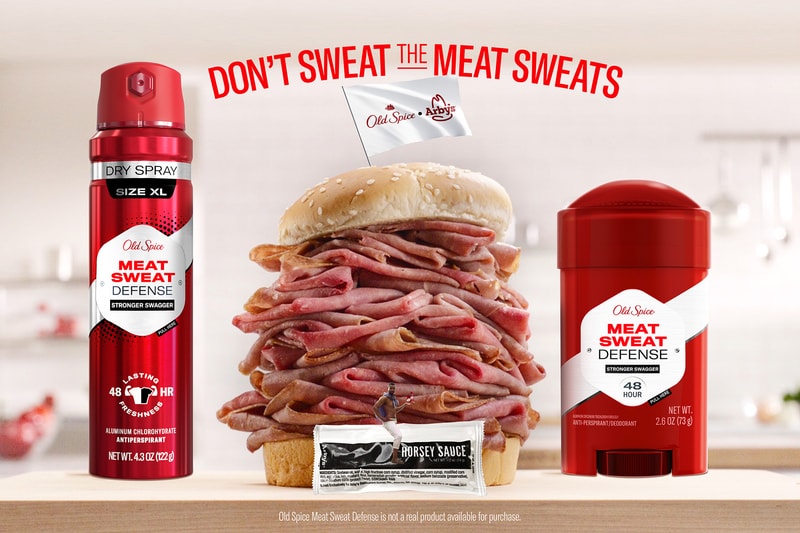 Arby's x Old Spice Meat Sweat Kit Collaboration Apparel