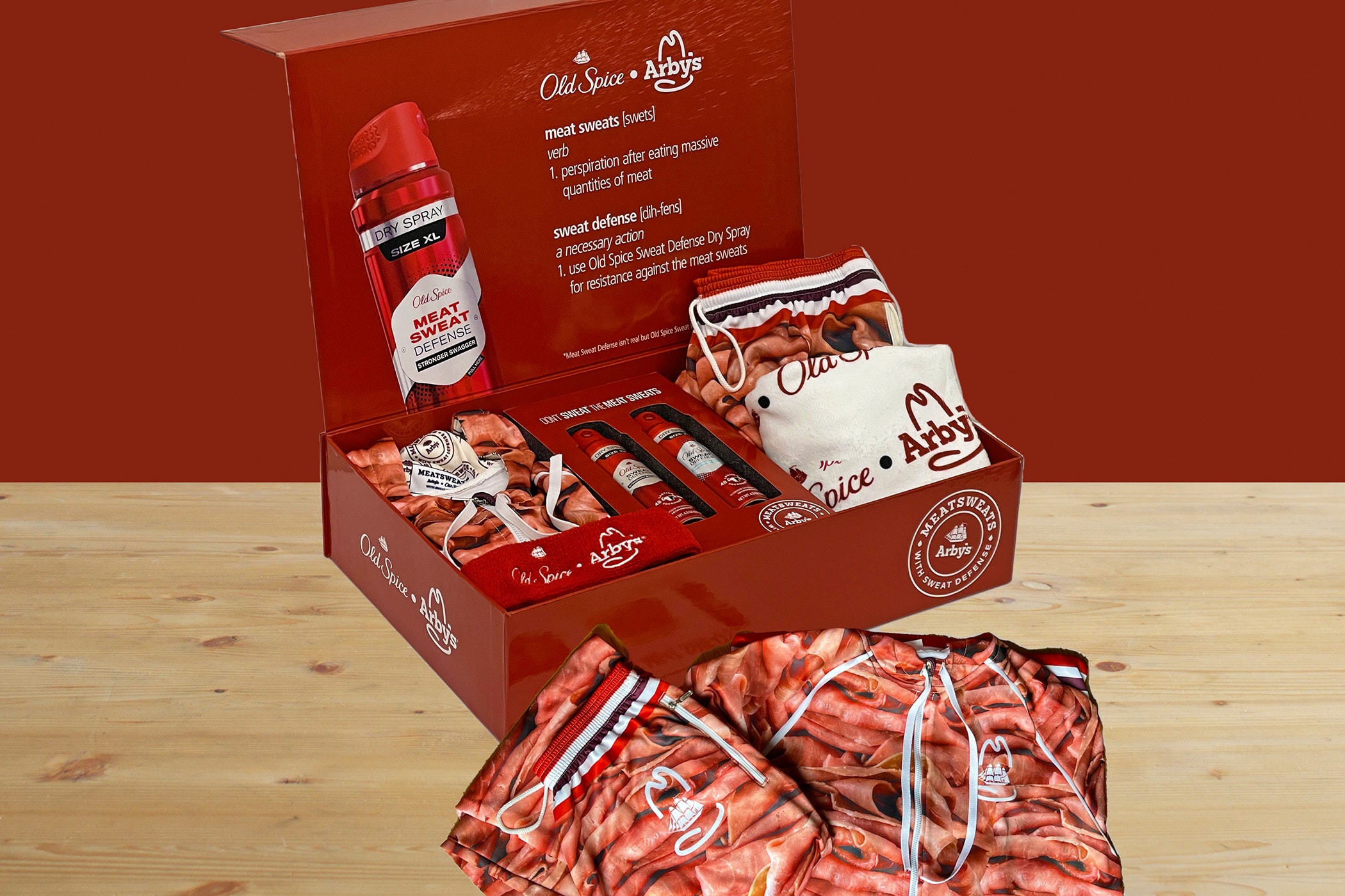 Arby's x Old Spice Meat Sweat Kit Collaboration Apparel