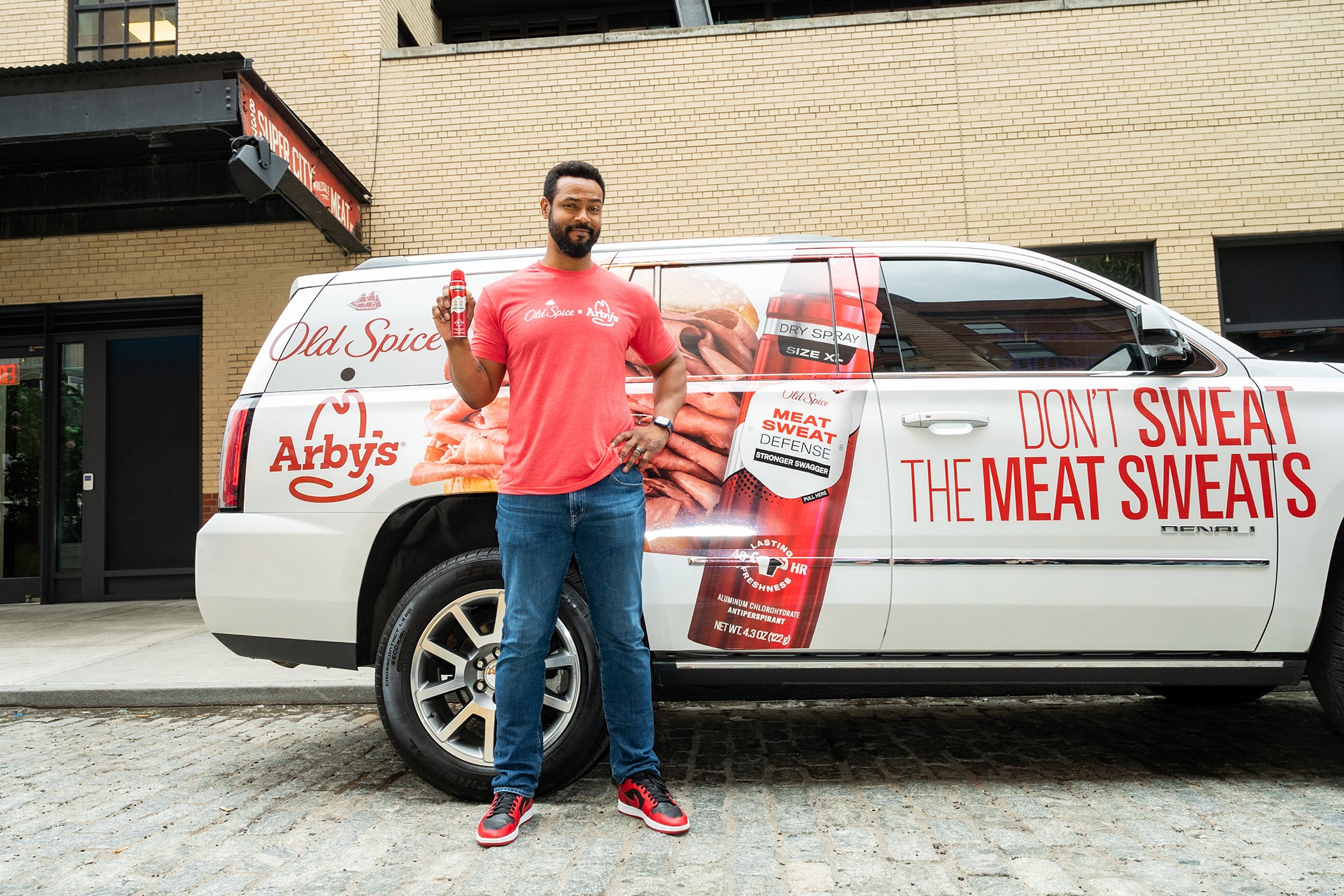 Arby's x Old Spice Meat Sweat Kit Collaboration Apparel
