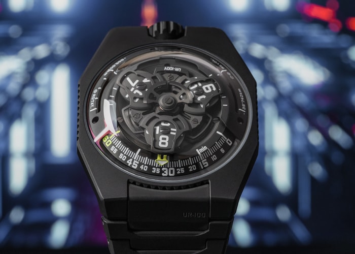 URWERK's UR-100V is Back in an All-Black Titanium Jacket