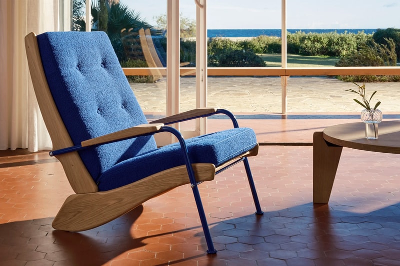 Vitra Furniture Kangourou Chair Jean Prouvé Collab blue decor design
