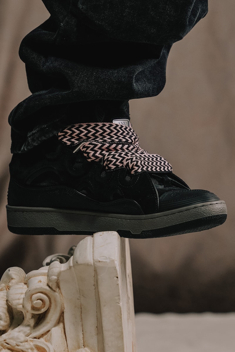 A Ma Maniére Lanvin Leather Curb Sneaker Release Date info store list buying guide photos price