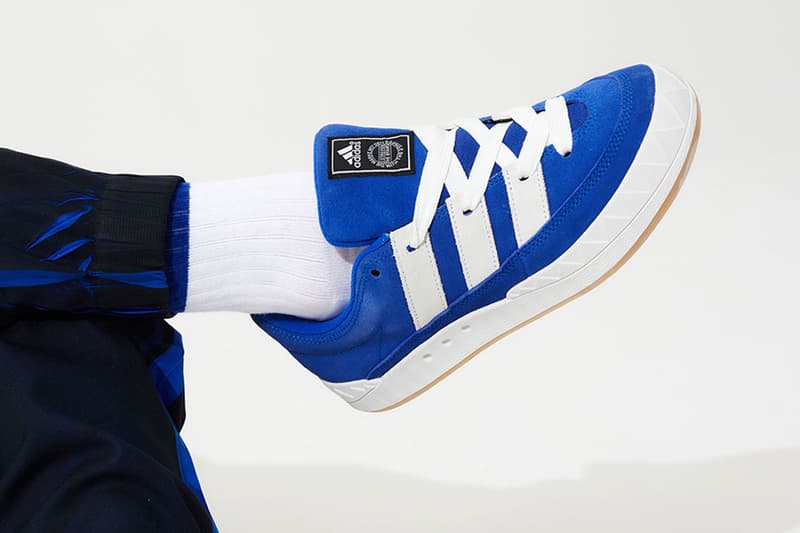 adidas Originals ADIMATIC sKetChboOok3 Japan Reveals Exclusive atmos blue white gum black label tooth accents three bars black tag suede gum release info date price 