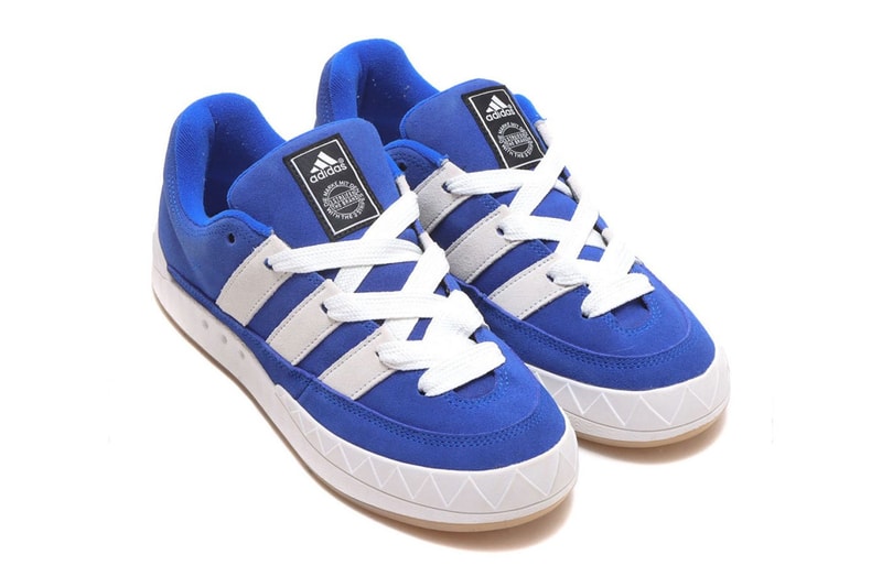 adidas Originals ADIMATIC sKetChboOok3 Japan Reveals Exclusive atmos blue white gum black label tooth accents three bars black tag suede gum release info date price 