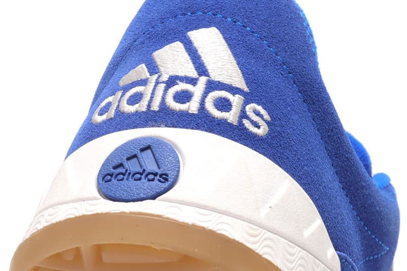 adidas Originals ADIMATIC sKetChboOok3 Japan Reveals Exclusive atmos blue white gum black label tooth accents three bars black tag suede gum release info date price 