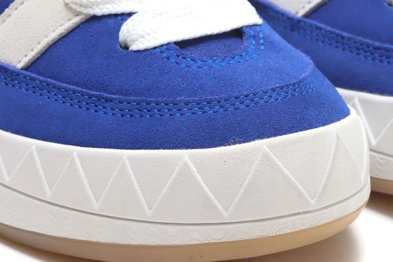 adidas Originals ADIMATIC sKetChboOok3 Japan Reveals Exclusive atmos blue white gum black label tooth accents three bars black tag suede gum release info date price 