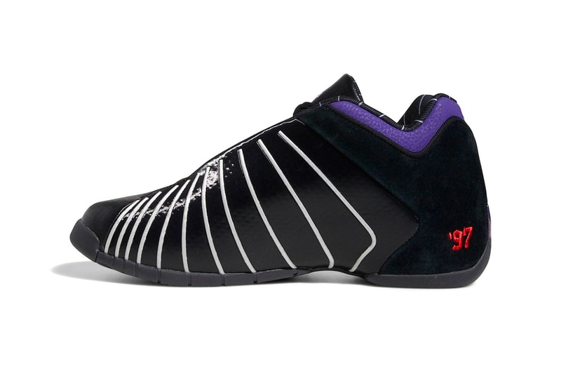 adidas T-Mac 3 Restomod Raptors Official Look Release Info GY2394 Date Buy Price Core Black Team College Purple Red