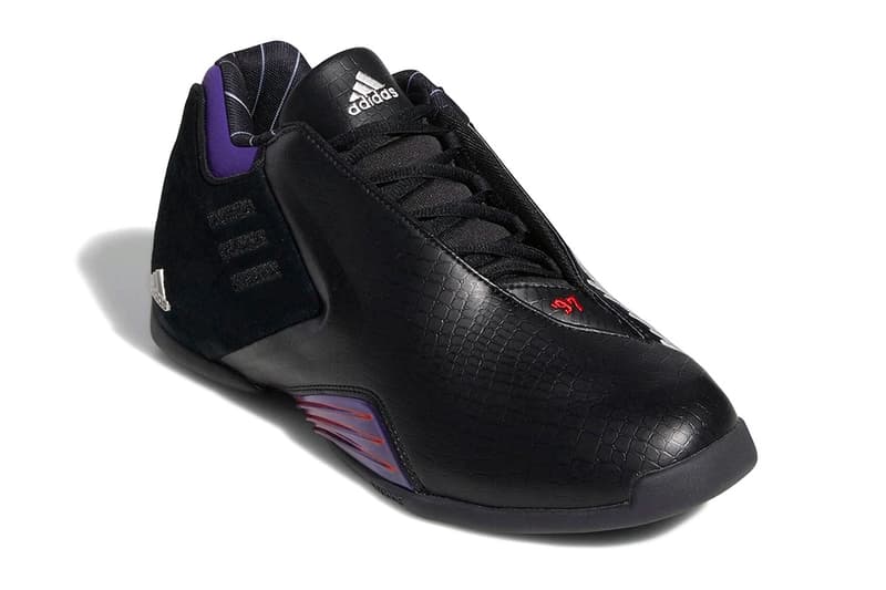 adidas T-Mac 3 Restomod Raptors Official Look Release Info GY2394 Date Buy Price Core Black Team College Purple Red