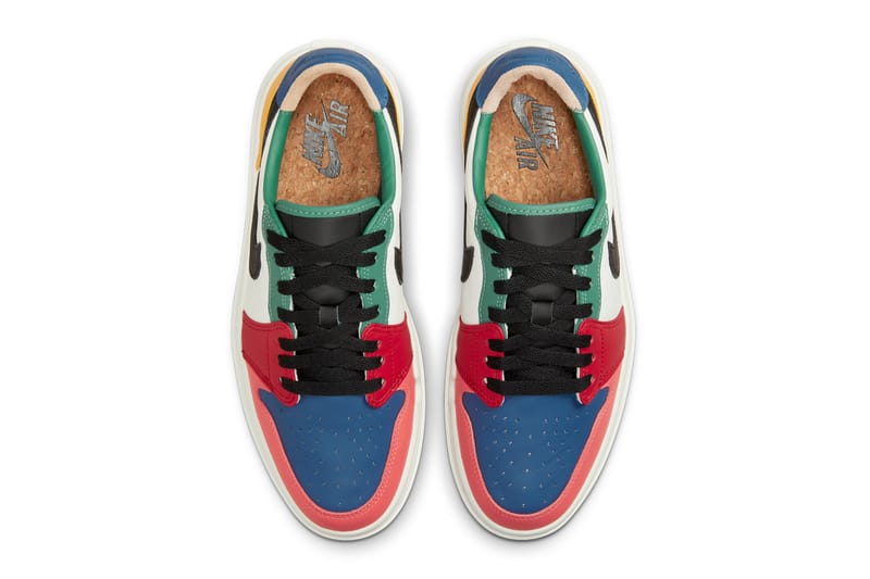 retro 1 low multi color