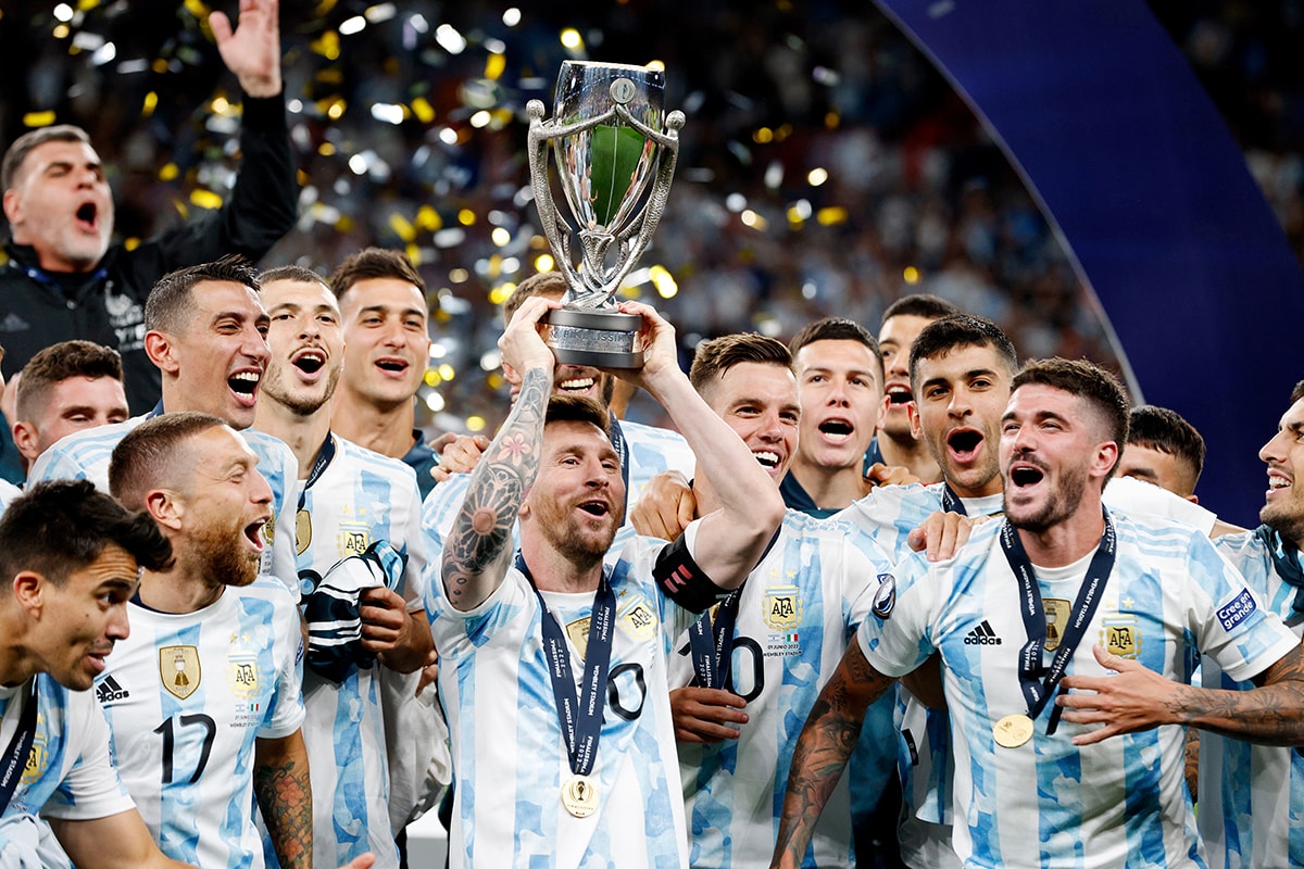 Argentina Defeats Italy to Win the Finalissima Lautaro Martínez Ángel Di María Paulo Dybala lionel messi