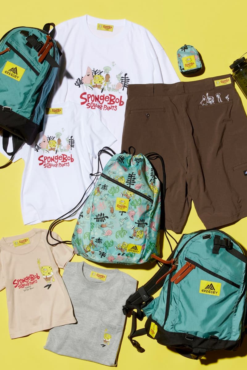 SpongeBob Meets Yusuke Hanai BEAMS T Capsule nalgene bottle new era cap dickies shorts gregpry bags artwork illustration collection collab release info date price