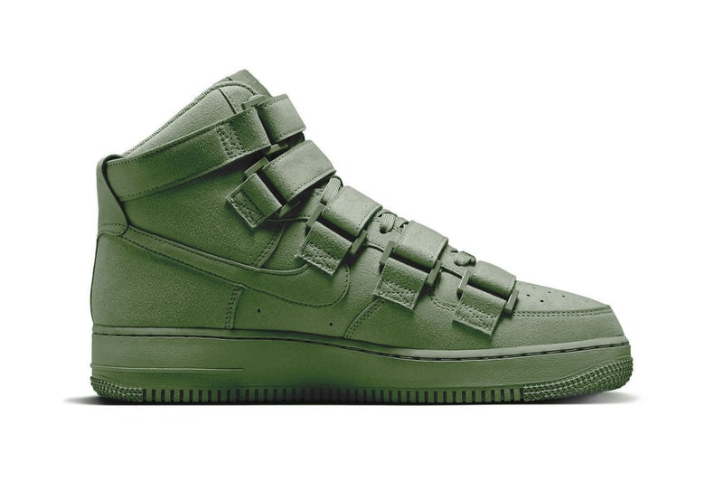 Take an Official Look at the Billie Eilish x Nike Air Force 1 High "Sequoia" DM7926-300 green af1 velcro eco friendly