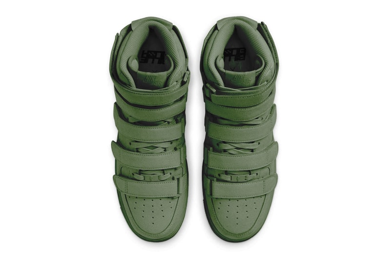 Take an Official Look at the Billie Eilish x Nike Air Force 1 High "Sequoia" DM7926-300 green af1 velcro eco friendly
