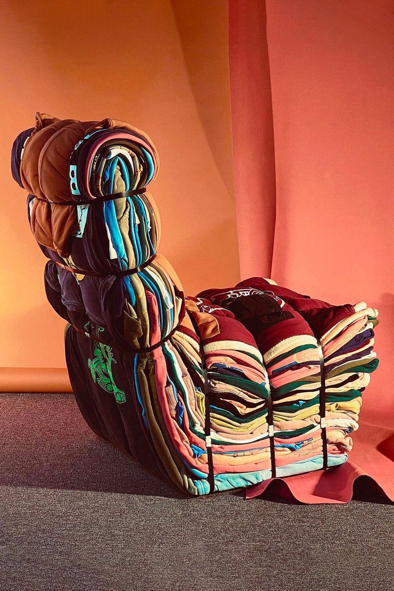 brain dead droog gjis bakker ramakers dutch everyday materials objects chair couch tejo remy leftoever samples throway materials flawed items paul kooiker milan design week price info date