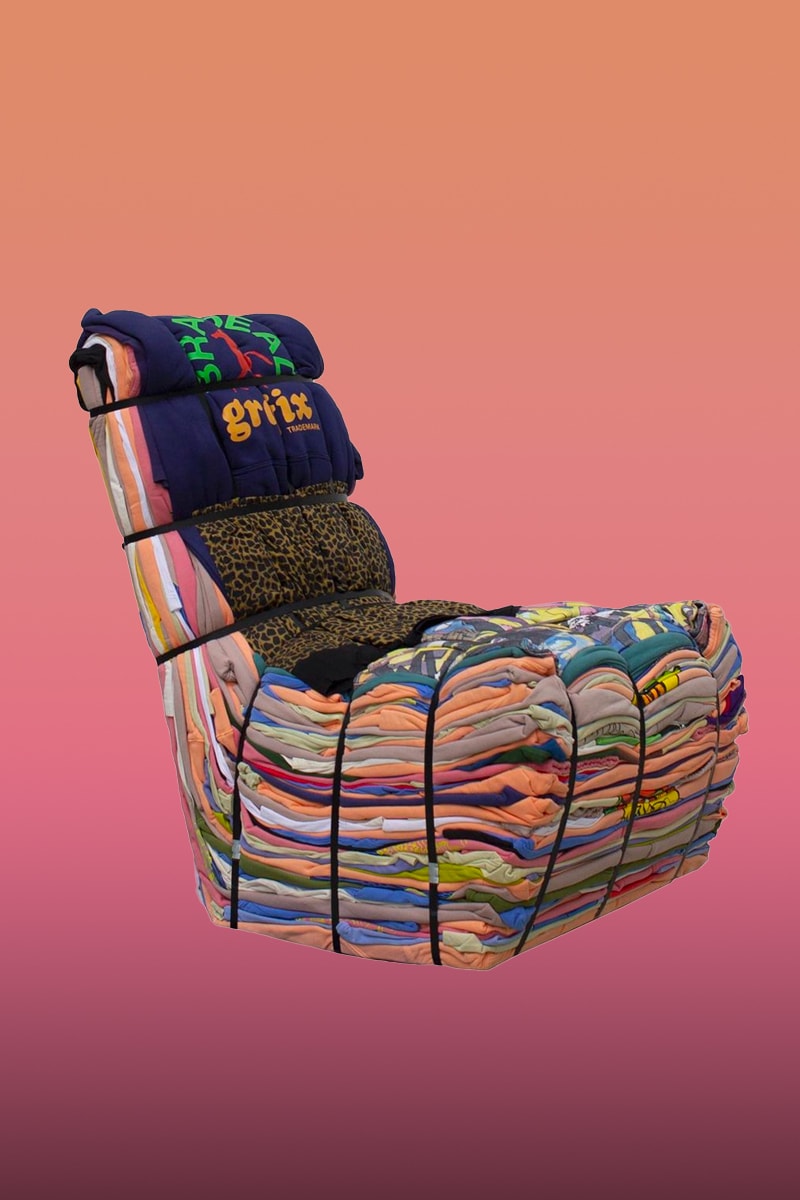 brain dead droog gjis bakker ramakers dutch everyday materials objects chair couch tejo remy leftoever samples throway materials flawed items paul kooiker milan design week price info date