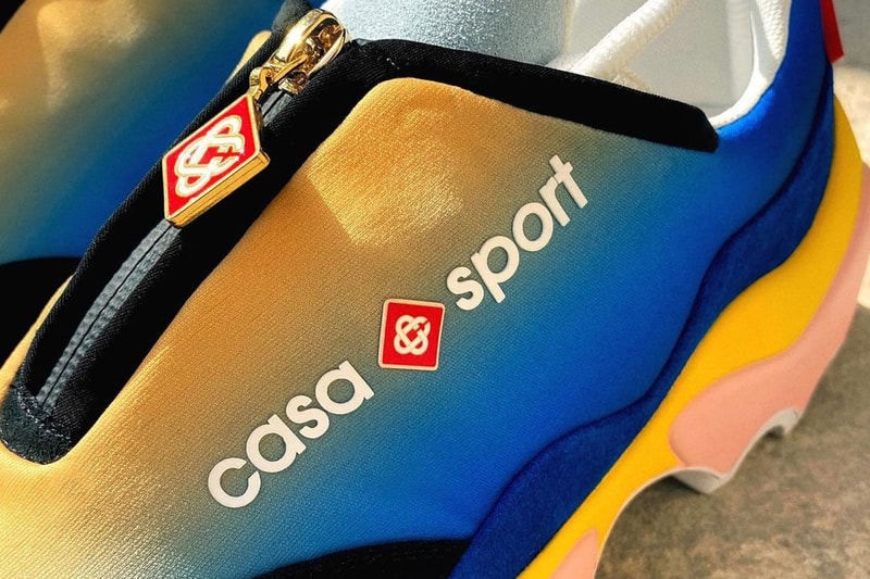 Casa Sport Casablanca sneakers zip up gradient grooved split sole platform multi color release info date price