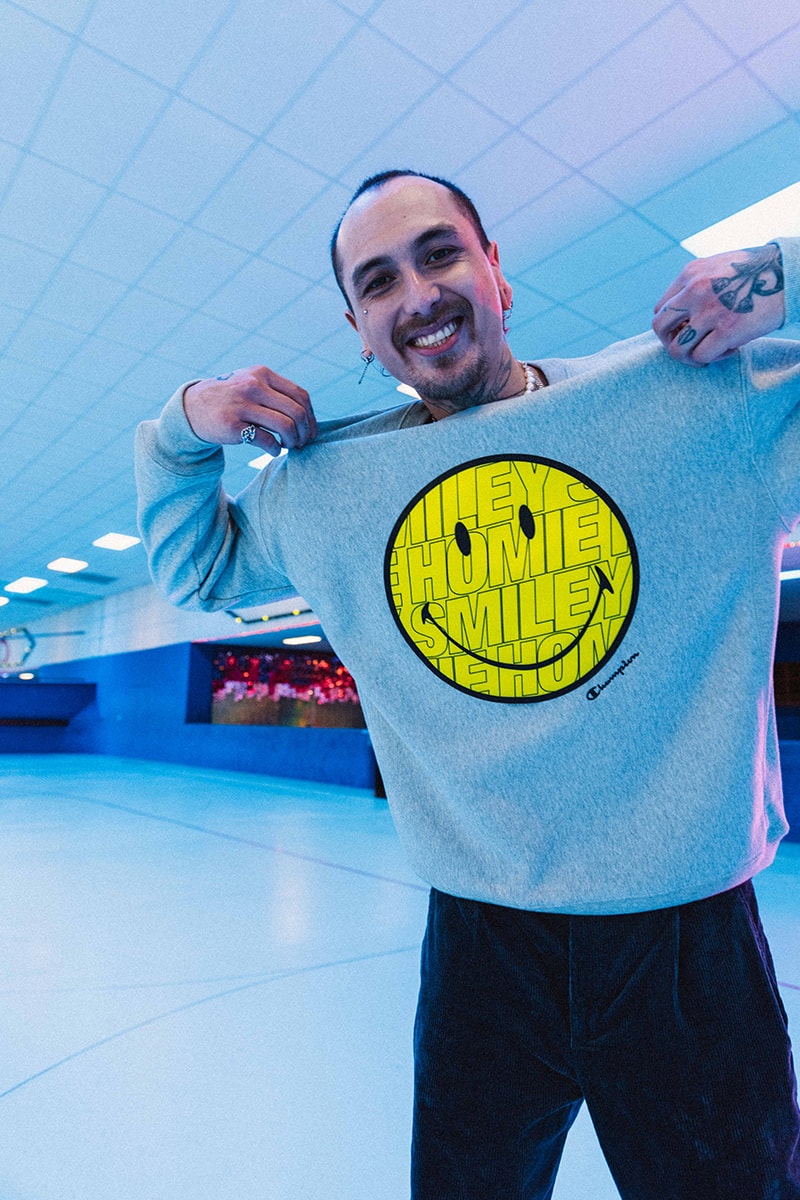 Champion x HoMie x Smiley "Start With a Smile" Athleisure Collection 2022 Collaboration