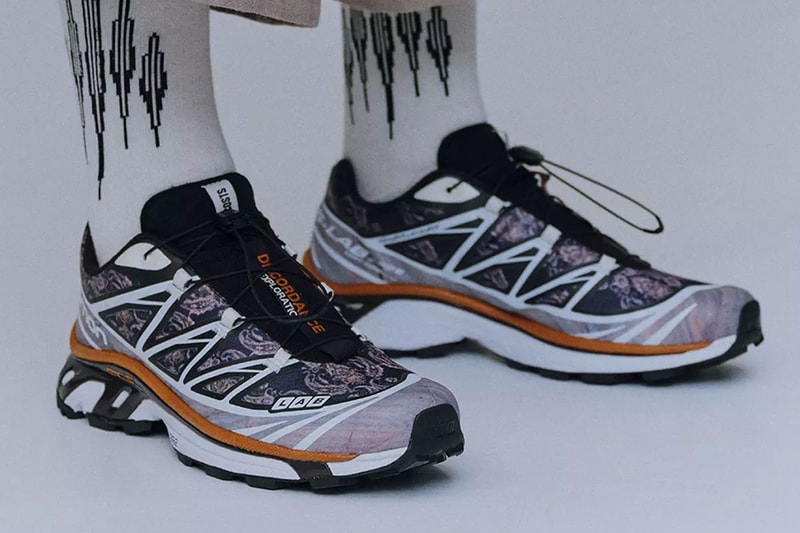 children of discordance salomon xt 6 spring summer 2023 ss23 COSTS exploration lab baroque paisley print orange white blue release info date price