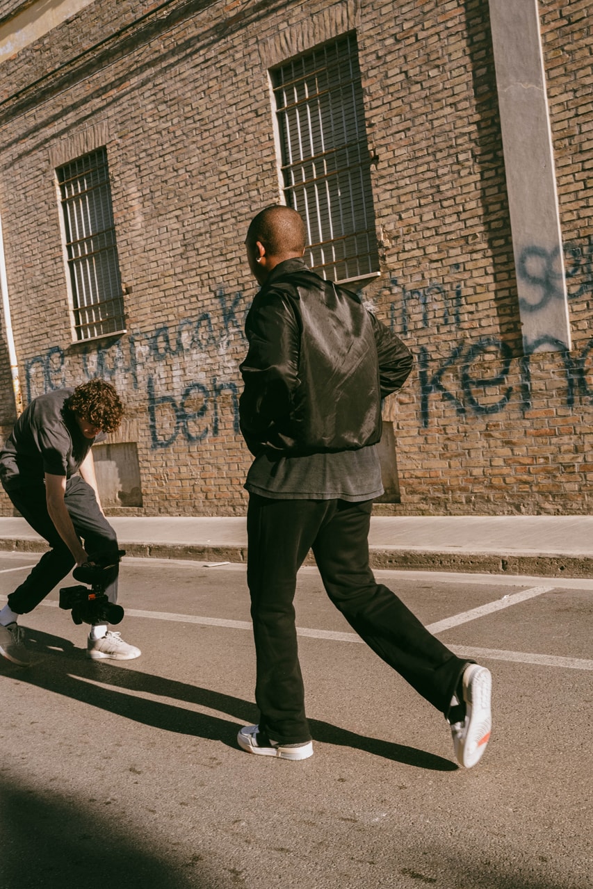 Collegium Pop-Up Store Nick Sisombath Emerging Sneaker Designer Brand Devastator Low "Cracked Pillars" - Geyser Blue