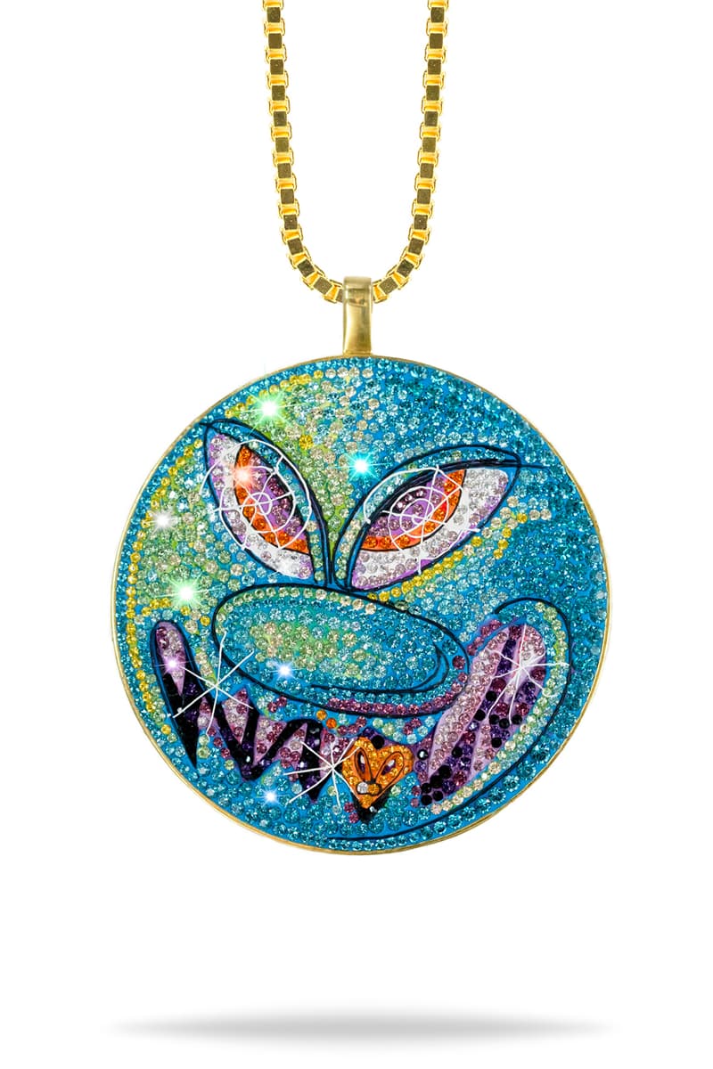 Dan Life x Kenny Scharf Tondo Diamond Pendant Art