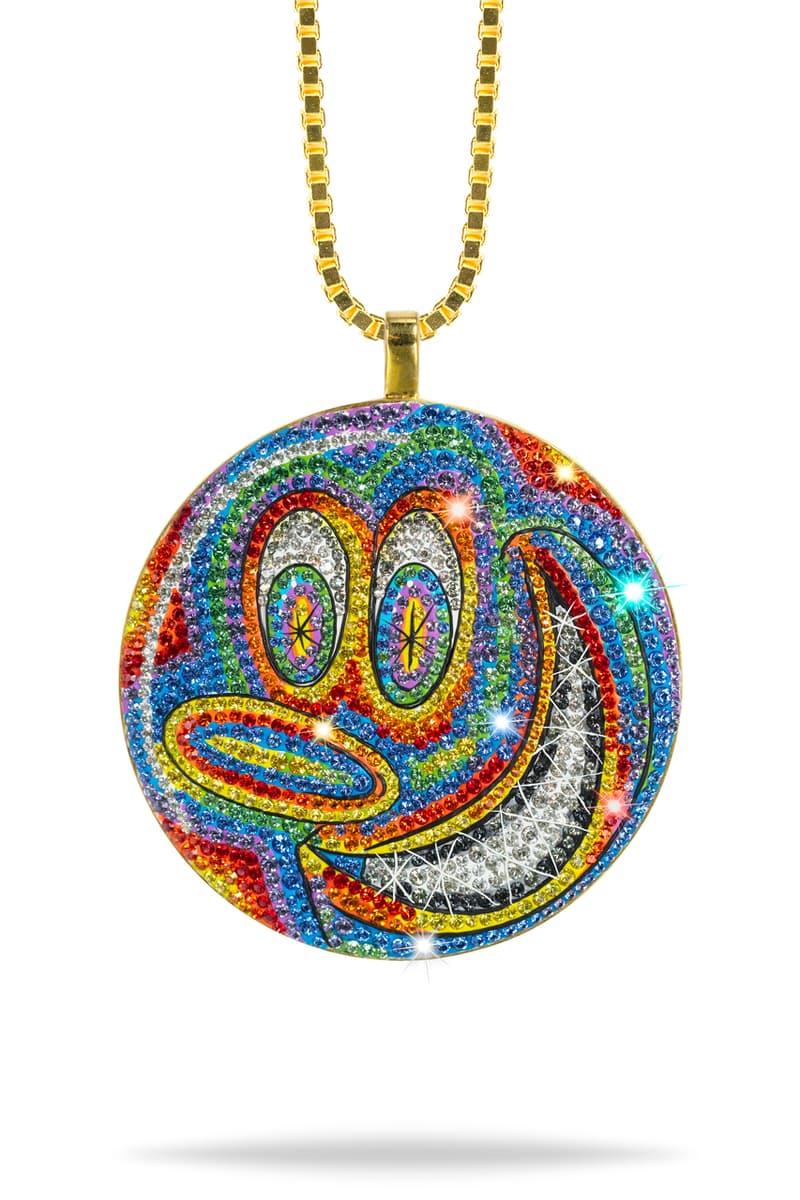 Dan Life x Kenny Scharf Tondo Diamond Pendant Art