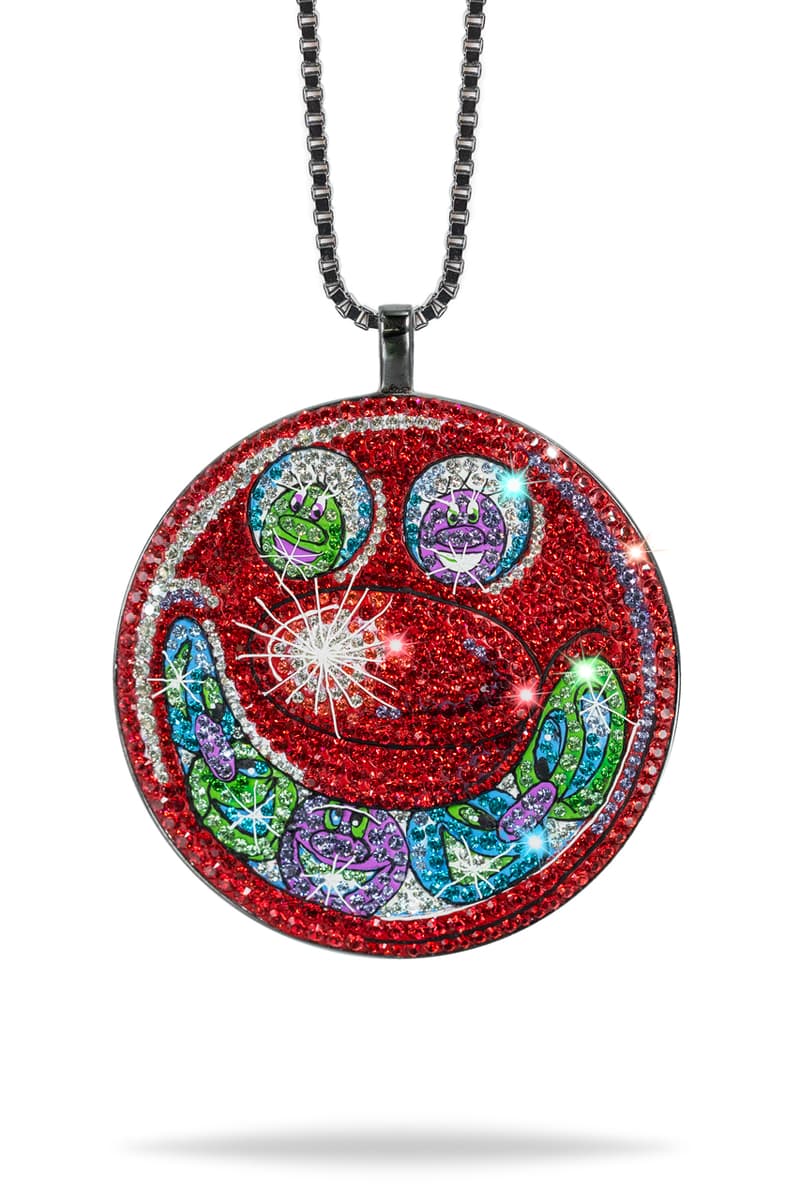 Dan Life x Kenny Scharf Tondo Diamond Pendant Art