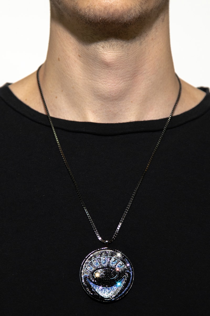 Dan Life x Kenny Scharf Tondo Diamond Pendant Art