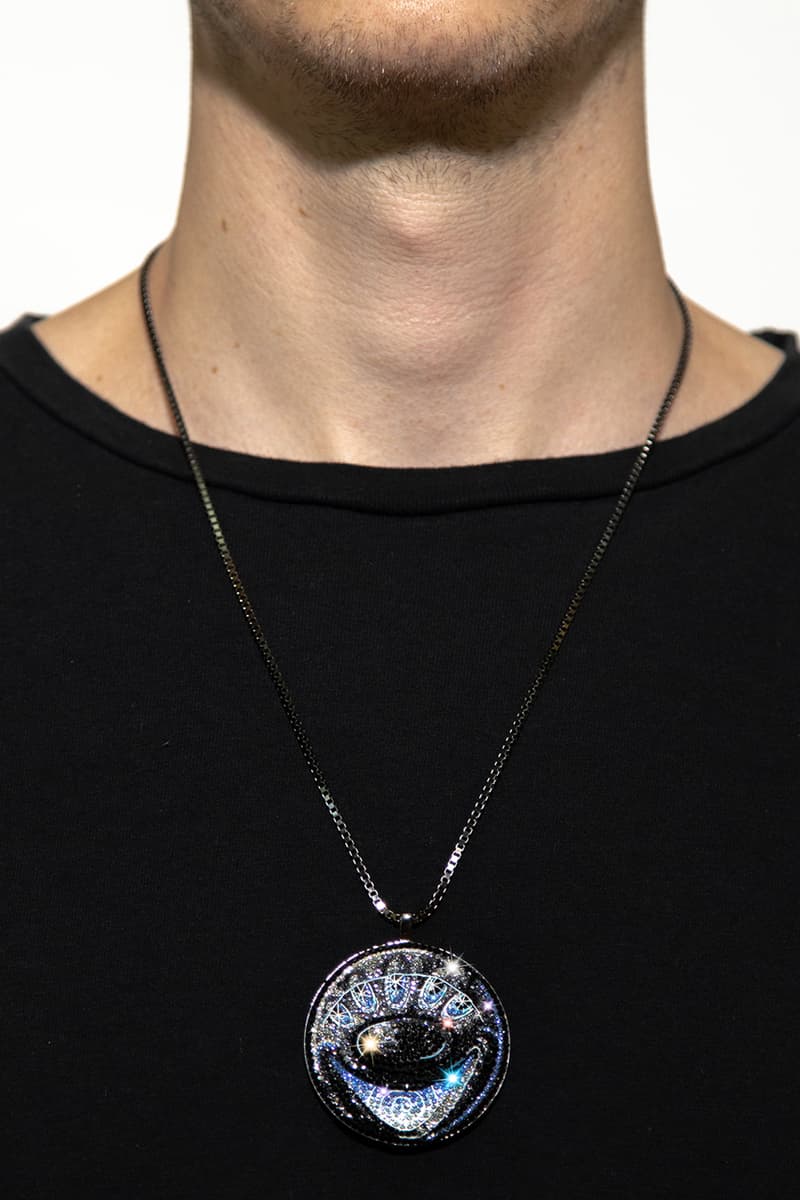 Dan Life x Kenny Scharf Tondo Diamond Pendant Art