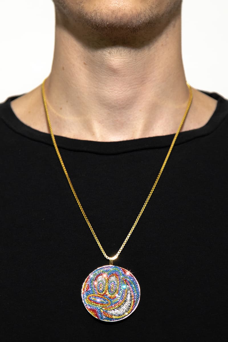 Dan Life x Kenny Scharf Tondo Diamond Pendant Art