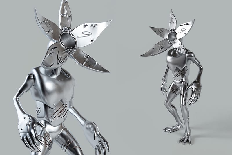 Futura and FWENCLUB Enter the Upside Down With Demogorgon Stainless Steel Sculpture