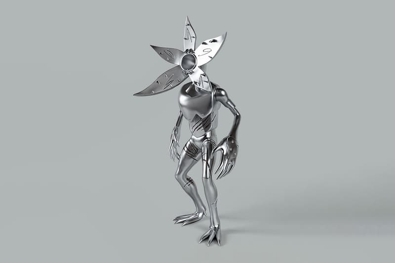 Demogorgon by FUTURA stainless steel stranger things Sculpture Release Info arr allrightsreserved