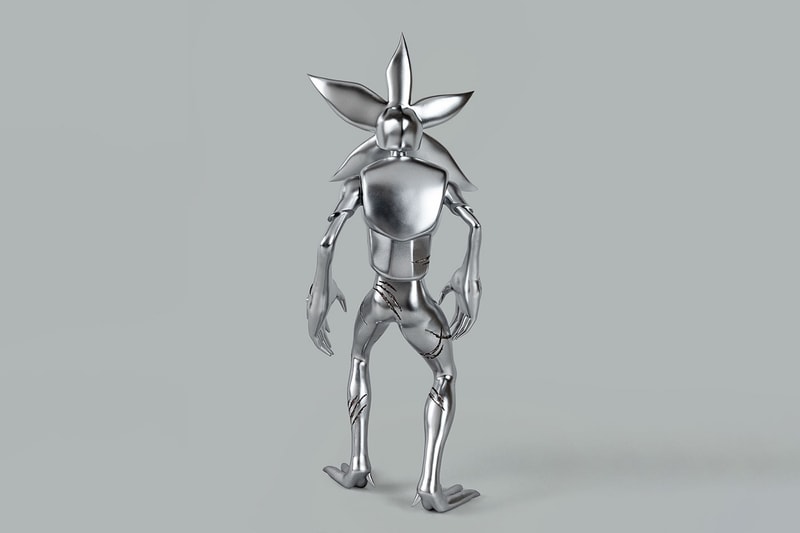 Demogorgon by FUTURA stainless steel stranger things Sculpture Release Info arr allrightsreserved