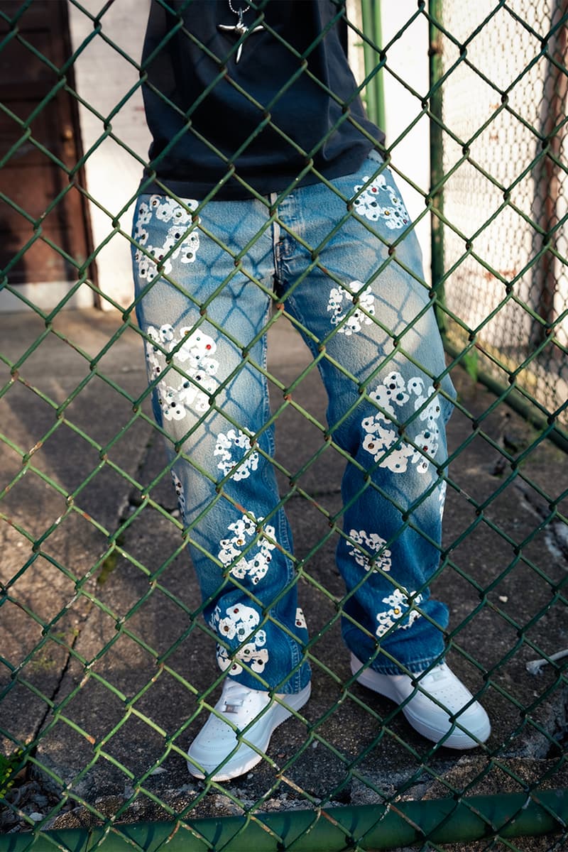 denim tears tremaine emory rhinestone dover street market levis 501 collection release details