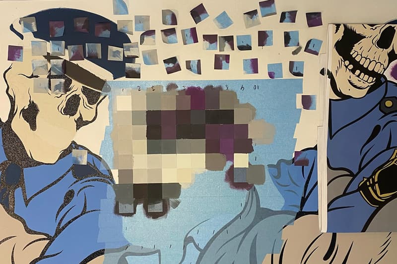 D*Face Painting Over the Cracks Exhibition Corey Helford Gallery CHG