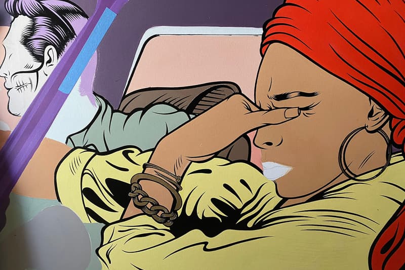 D*Face Painting Over the Cracks Exhibition Corey Helford Gallery CHG