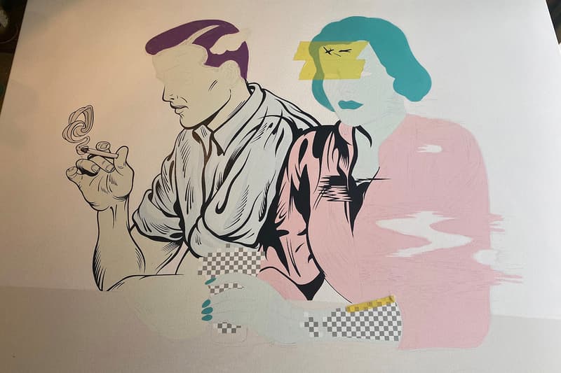 D*Face Painting Over the Cracks Exhibition Corey Helford Gallery CHG