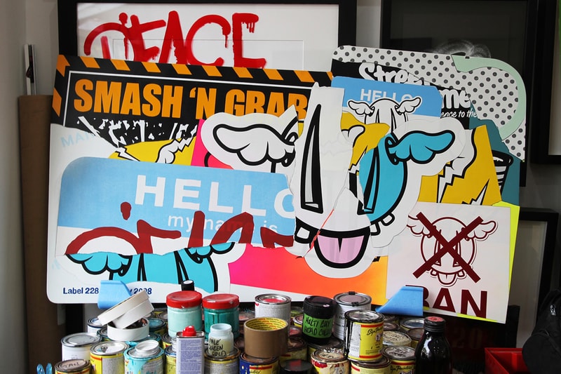 D*Face Painting Over the Cracks Exhibition Corey Helford Gallery CHG
