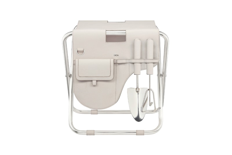 Dior Gardening Set Beige Grained Leather Bull Calfskin Kim Jones Design Outdoors Equipment 
