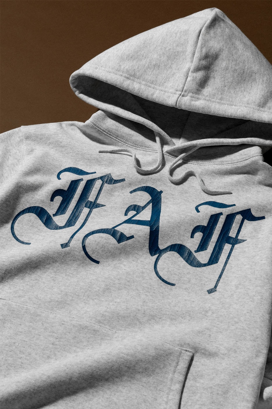 FAF Fake As Flowers YouthQuake HBX Exclusive Release Info Buy Price Logo Hoodie Gray Graphic Shirt Necklace