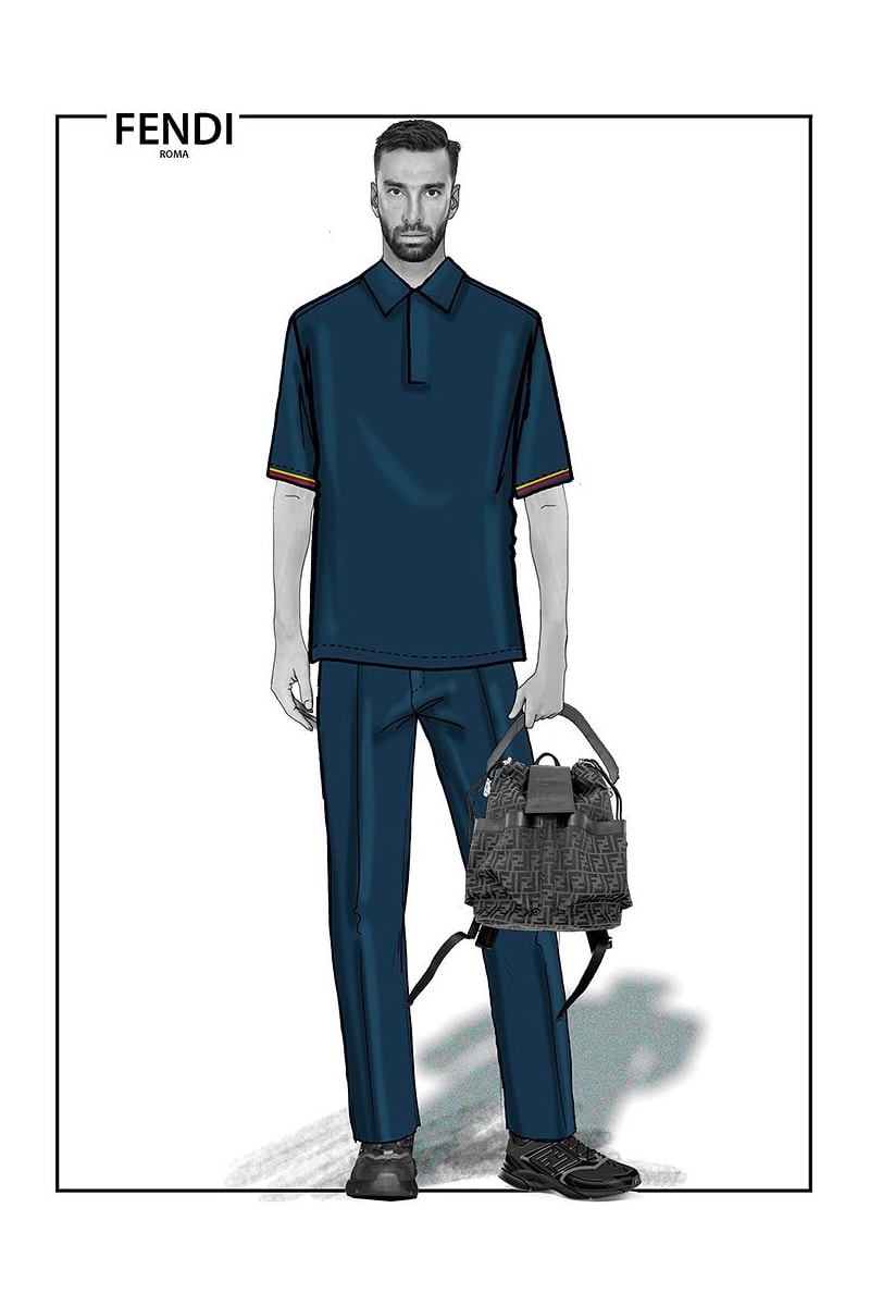 Fendi Signs Two-Year Deal With Italian Football Club AS Roma off field wardrobe casual formal navy red yellow serie A suits rome 2022 2023 silvia venturini news info